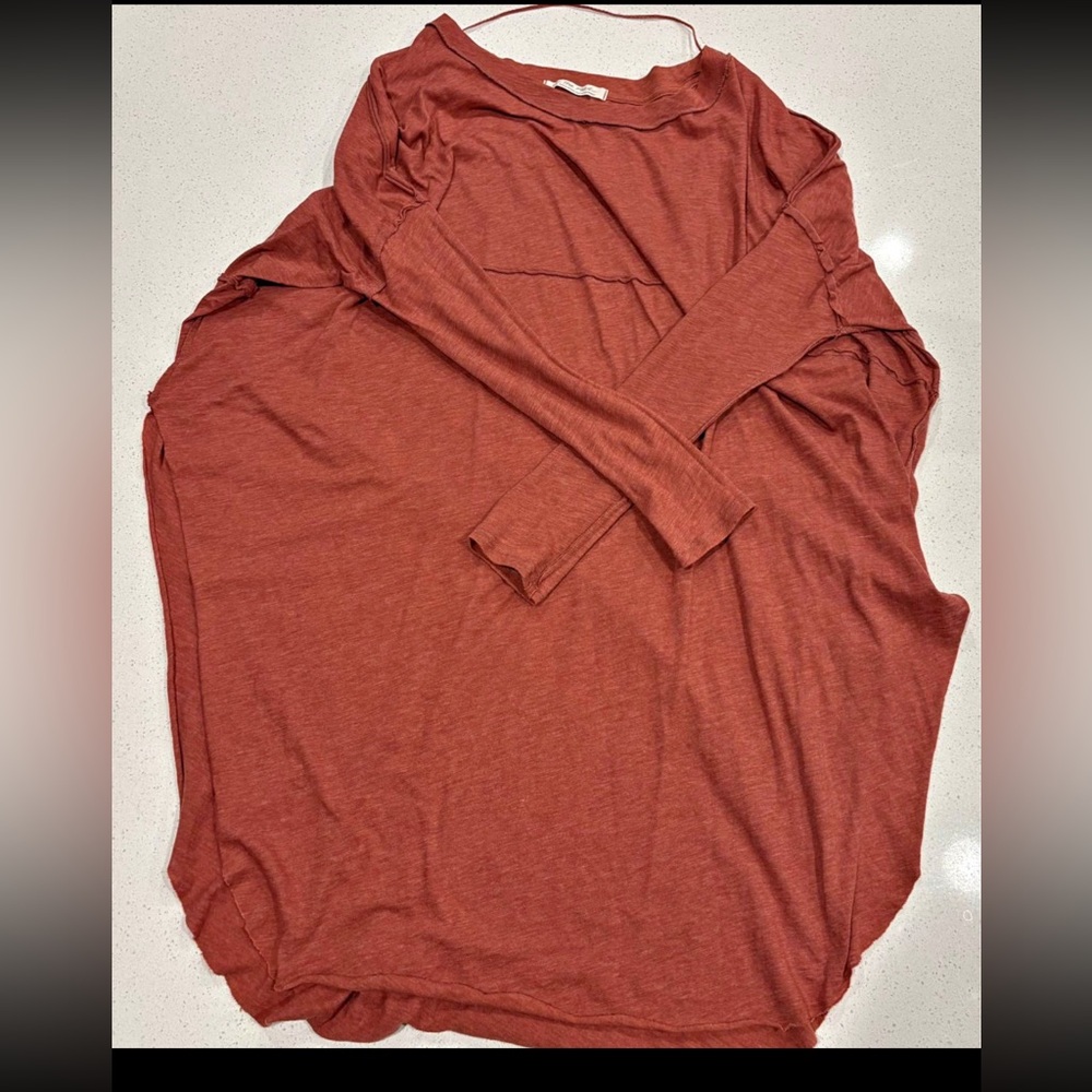 We The Free Terracotta Long Sleeve Top